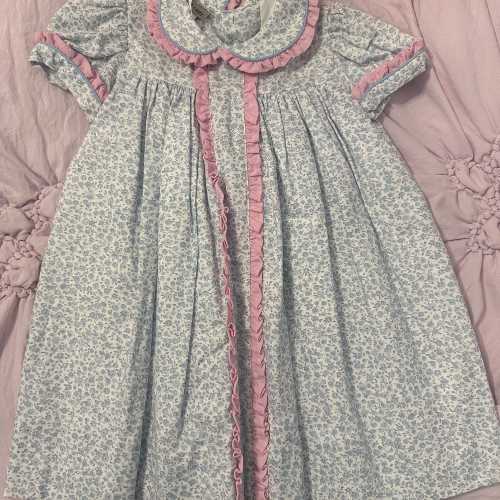 Floral Kids Pajamas with Pink Accents